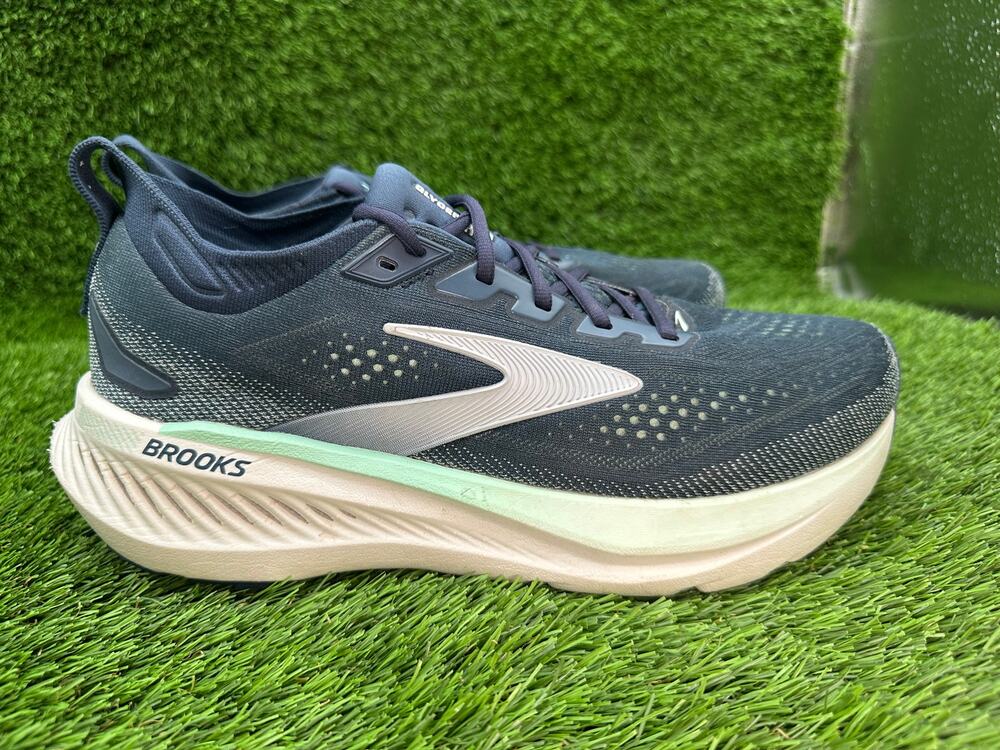 Brooks Glycerin GTS 23 1204921B453 Athletic Sneaker Womens 11B Blue Knit Running
